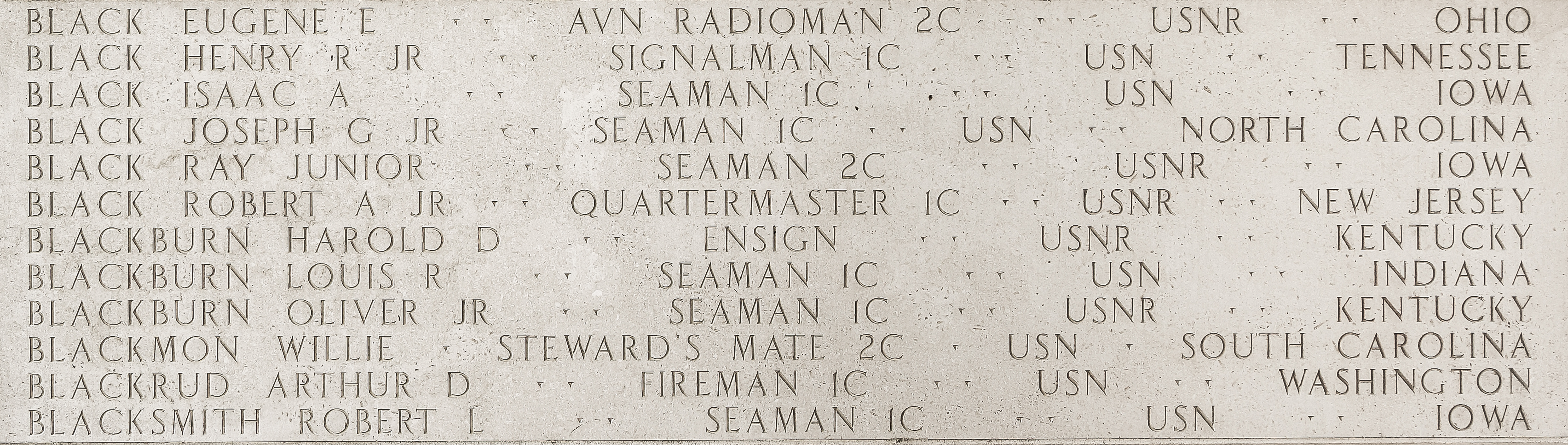 Henry R. Black, Signalman First Class